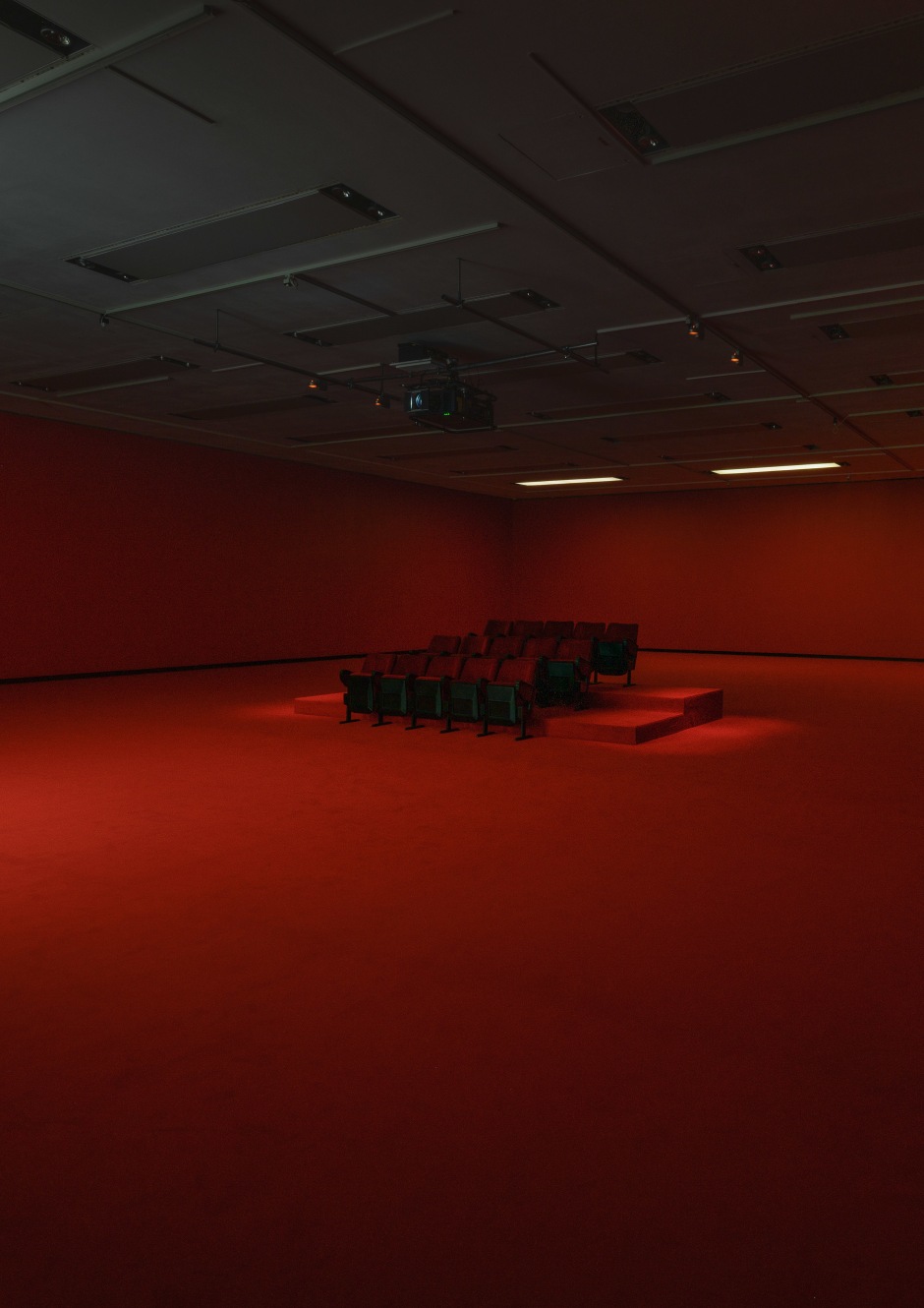 Installation view, Diego Marcon, La Gola, Kunsthalle Wien, 04 October 2024 - 02 February 2025.  © Diego Marcon. Courtesy the artist; Sadie Coles HQ, London; Galerie Buchholz, Berlin/Cologne/New York.  Photo: Iris Ranzinger