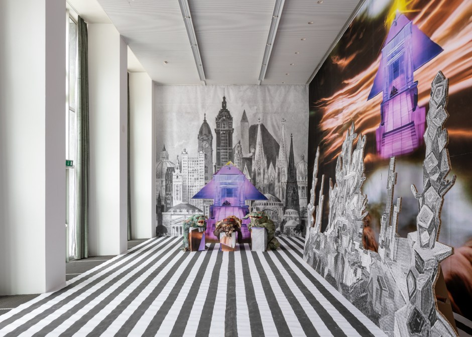 Installation view, Monster Chetwynd, Zuul, Istituto Svizzero, Milan, 20 September - 24 November 2024  © Monster Chetwynd. Courtesy of the Artist and Sadie Coles HQ, London.  Photo: Giulio Boem