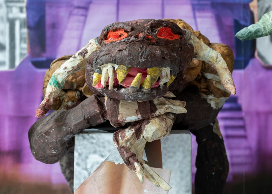 Installation view, Monster Chetwynd, Zuul, Istituto Svizzero, Milan, 20 September - 24 November 2024  © Monster Chetwynd. Courtesy of the Artist and Sadie Coles HQ, London.  Photo: Giulio Boem