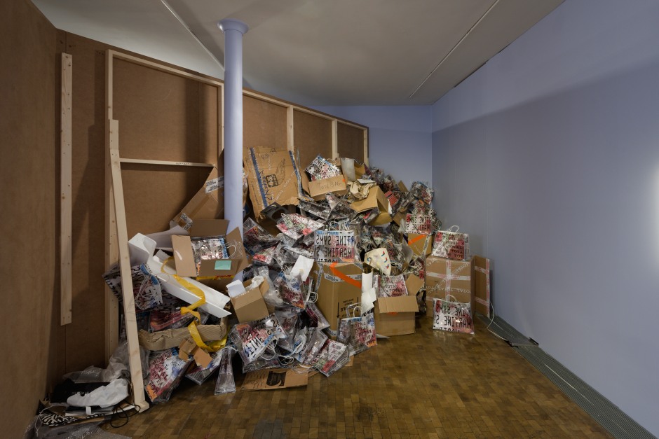 Installation view, Martine Syms, Total, Lafayette Anticipations, Paris, France, 16 October 2024 - 9 February 2025  © Martine Syms. Courtesy of the Artist and Lafayette Anticipations, Paris.  Photo: Aurélien Mole