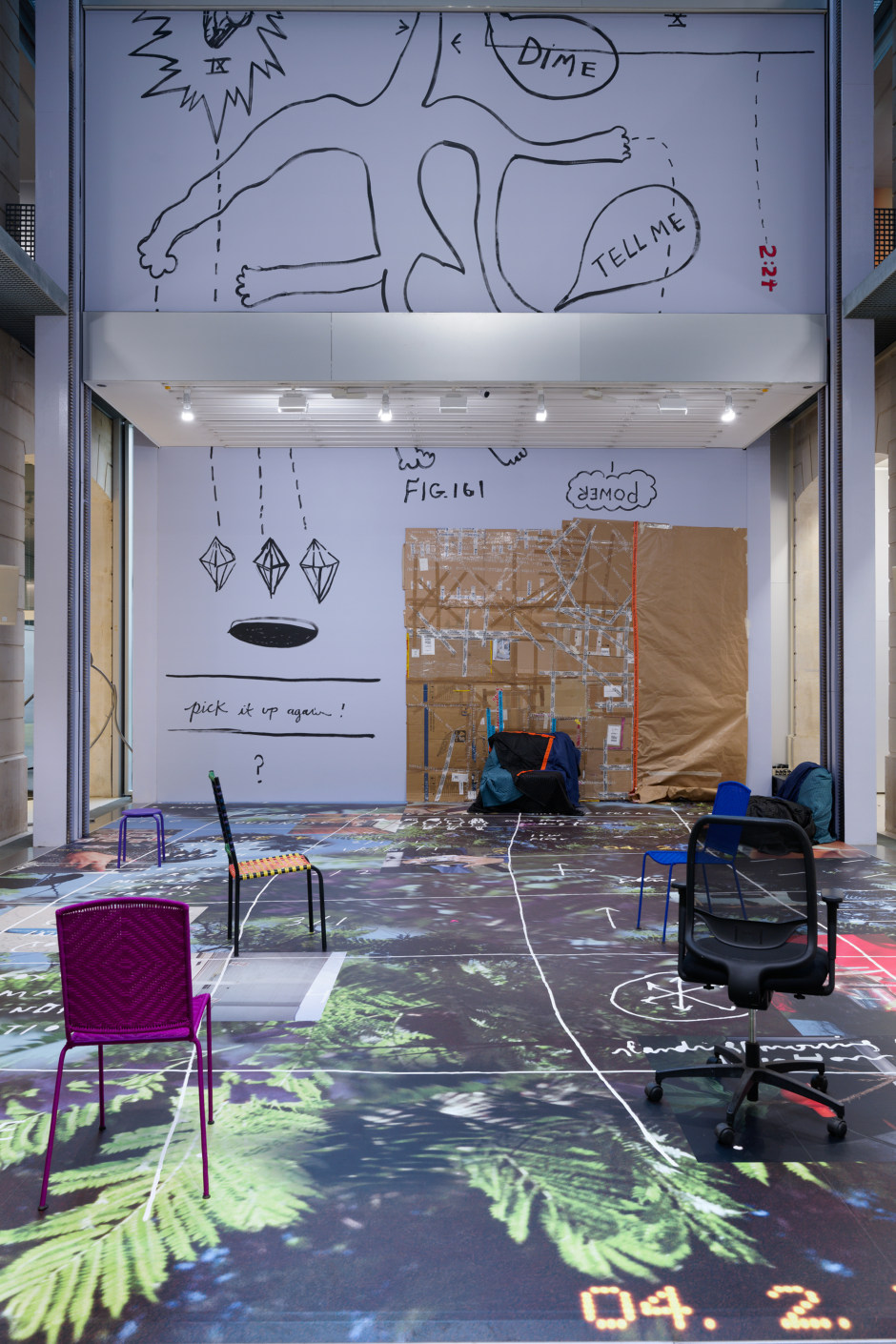 Installation view, Martine Syms, Total, Lafayette Anticipations, Paris, France, 16 October 2024 - 9 February 2025  © Martine Syms. Courtesy of the Artist and Lafayette Anticipations, Paris.  Photo: Aurélien Mole