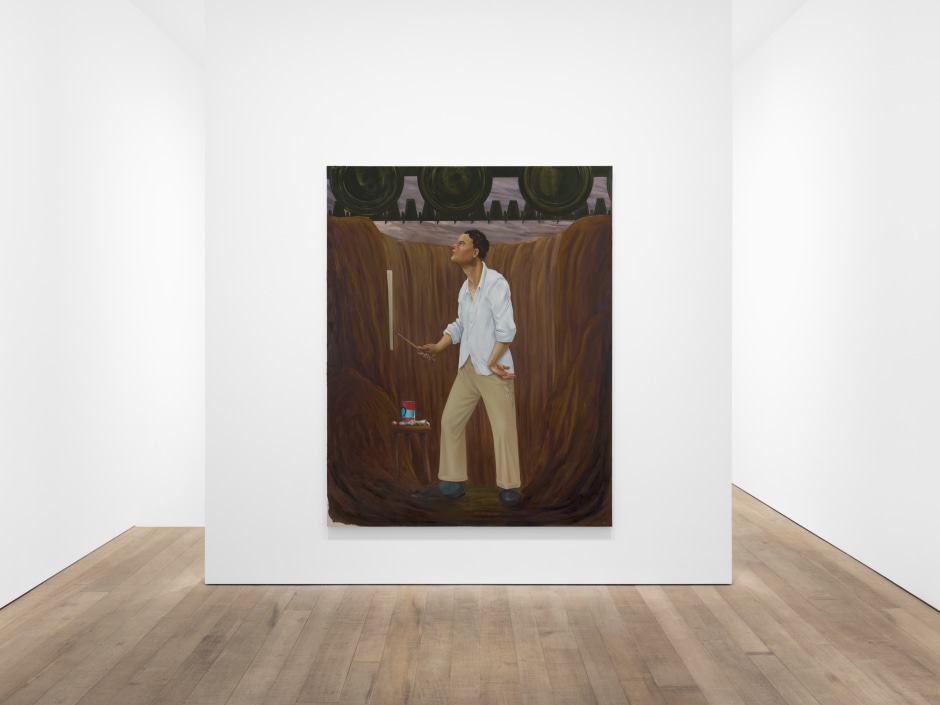 Installation view, Nicole Eisenman, Sadie Coles HQ, 8 Bury Street SW1, 13 November 2024 - 25 January 2025  © Nicole Eisenman. Courtesy of the Artist and Sadie Coles HQ, London.  Photo: Arthur Gray