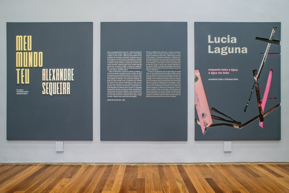 Installation view, Lucia Laguna, Enquanto bebo a água, a água me bebe, MAR Museo de Arte do Rio, Rio De Janiero, Brazil, 29 November 2016 - 26 February 2017  © Lucia Laguna. Courtesy of the Artist, MAR RJ and Fortes D'Aloia & Gabriel, São Paulo/Rio de Janeiro.  Photo: Mario Grisolli