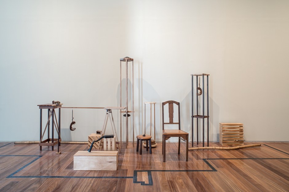 Installation view, Lucia Laguna, Enquanto bebo a água, a água me bebe, MAR Museo de Arte do Rio, Rio De Janiero, Brazil, 29 November 2016 - 26 February 2017  © Lucia Laguna. Courtesy of the Artist, MAR RJ and Fortes D'Aloia & Gabriel, São Paulo/Rio de Janeiro.  Photo: Mario Grisolli