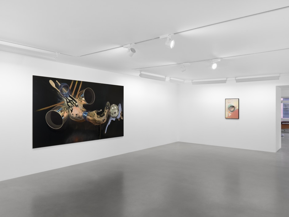 Installation view, Seth Price, Sadie Coles HQ, 1 Davies Street W1, 20 November 2024 - 08 February 2025  © Seth Price. Courtesy the Artist and Sadie Coles HQ, London.  Photo: Arthur Gray