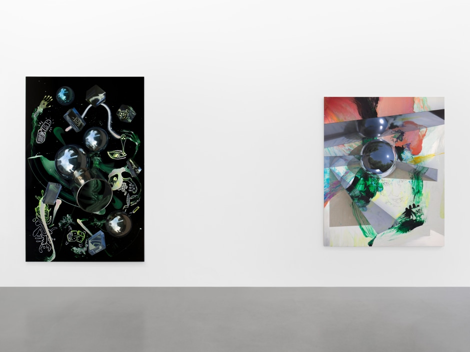 Installation view, Seth Price, Sadie Coles HQ, 1 Davies Street W1, 20 November 2024 - 08 February 2025  © Seth Price. Courtesy the Artist and Sadie Coles HQ, London.  Photo: Arthur Gray