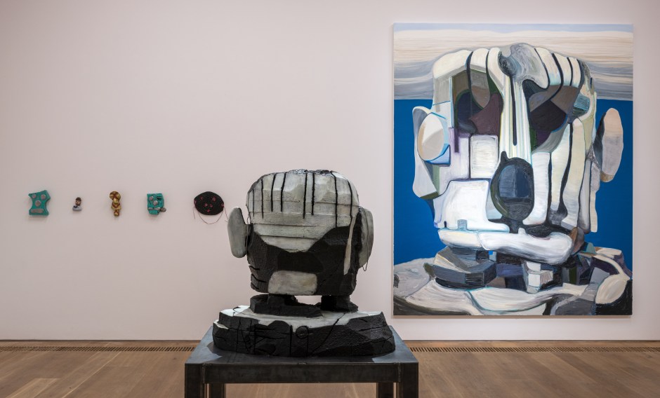 Installation view, Nicole Eisenman, What Happened, Museum Brandhorst, Munich, Germany, 24 March – 10 September 2023  © Nicole Eisenman. Courtesy the Artist and Bayerische Staatsgemäldesammlungen, Museum Brandhorst, Munich.  Photo: Margarita Platis