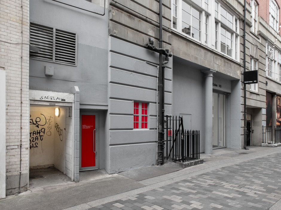 Installation view, Diego Marcon, ToonsTunes: Four Pathetic Movements, Sadie Coles HQ, The Shop, 18 January - 07 March 2025  © Diego Marcon. Courtesy of the Artist and Sadie Coles HQ, London.  Photo: Katie Morrison