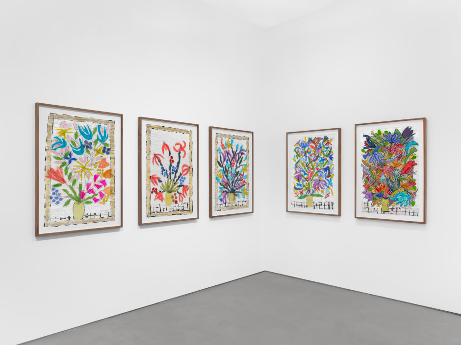 Installation view, Isabella Ducrot, Profusions, Sadie Coles HQ, Kingly Street, Viewing Room, 18 January - 15 February 2025  © Isabella Ducrot. Courtesy of the Artist and Sadie Coles HQ, London.  Photo: Katie Morrison