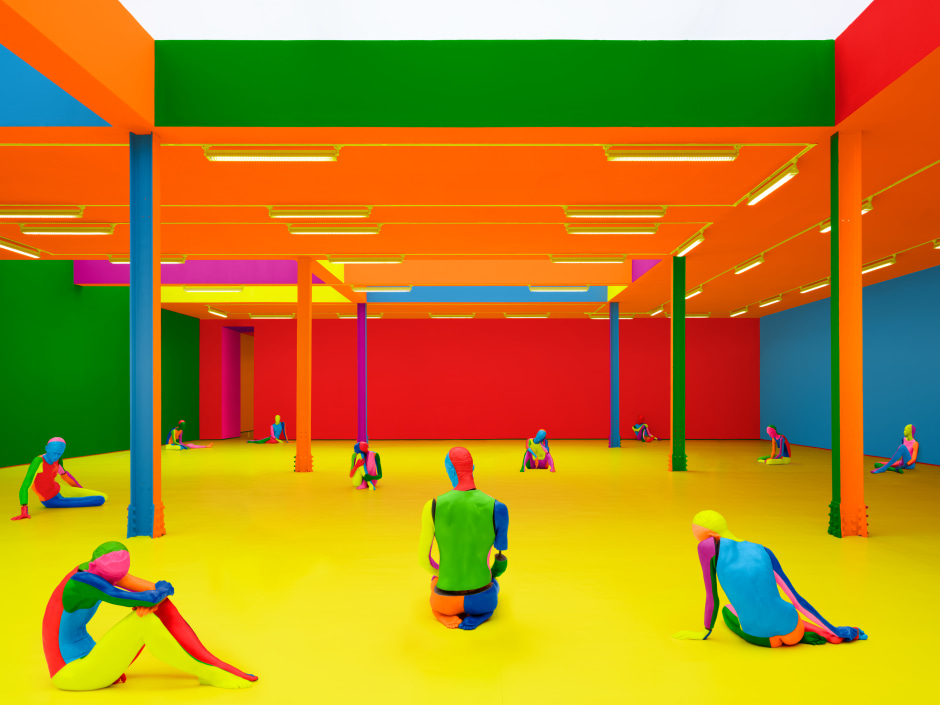 Installation view, Ugo Rondinone, the rainbow body, Sadie Coles HQ, Kingly Street, 22 May - 02 August 2025  © Ugo Rondinone. Courtesy the Artist and Sadie Coles HQ, London.  Photo: Katie Morrison