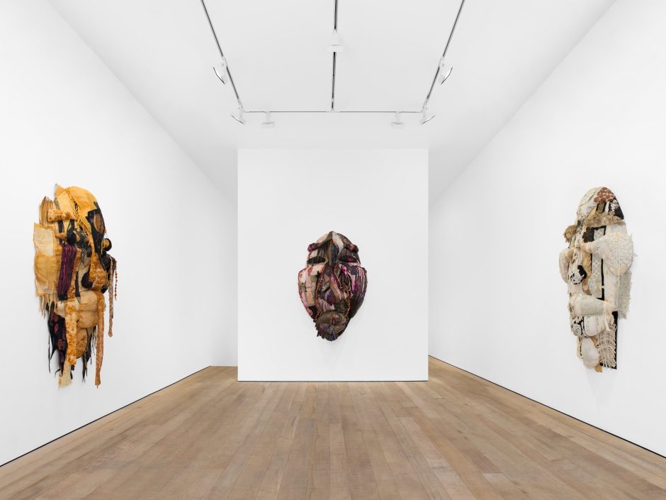 Installation view, Tau Lewis, The ways of the underworld are perfect, Sadie Coles HQ, Bury Street, 03 June - 19 July 2025  © Tau Lewis. Courtesy the Artist and Sadie Coles HQ, London.  Photo: Katie Morrison