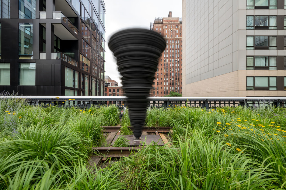 Installation view, Meriem Bennani, Windy, The High Line, New York, June 2022 - May 2023  © Miriem Bennani. Courtesy the Artist, High Line and Audemars Piguet. Co-commission by High Line Art and Audemars Piguet Contemporary.