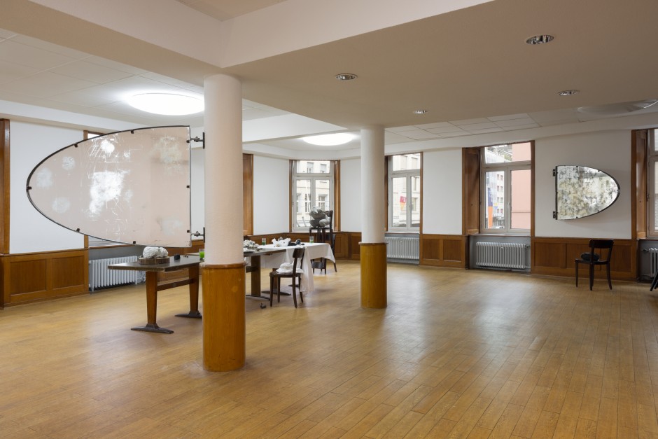 Installation view, Yu Ji, Foraged, Parcours, Art Basel, Hotel Rheinelderhof, Basel, 16 - 22 June 2025  © Yu Ji. Courtesy the Artist, Sadie Coles HQ, London and Kiang Malingue, Hong Kong.  Photo: Andrea Rossetti