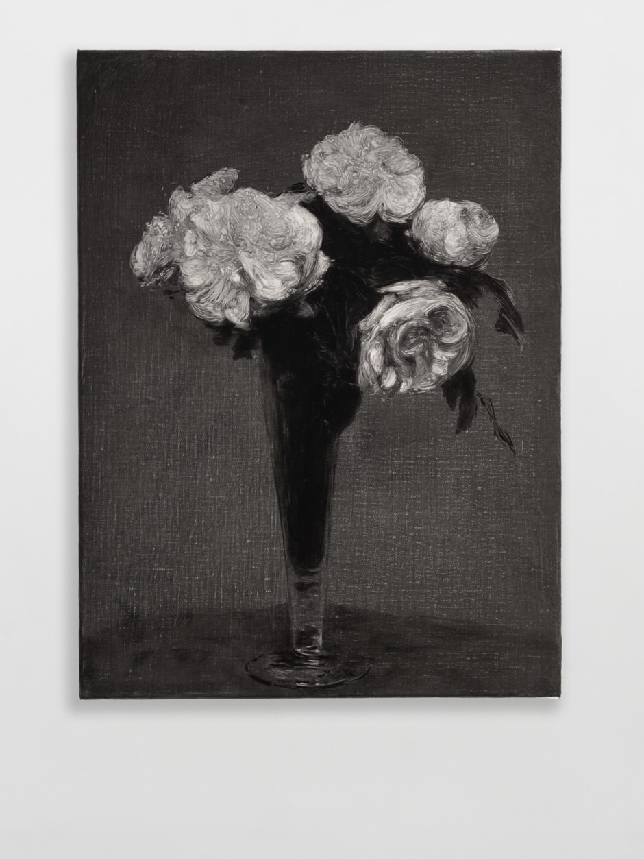 Roses (after Fatin-Latour), 2020  Unqiue  Oil on linen  40.7 × 30.5 cm  16⅛ × 12⅛ in