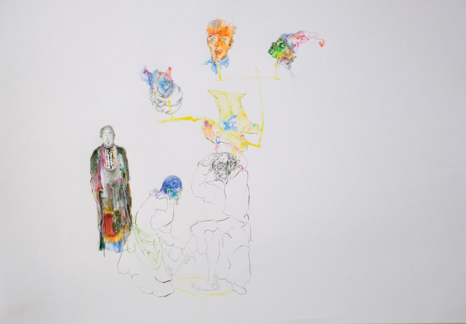 Untitled, 2020  coloured pencil and graphite on paper  29.5 × 42 cm  11⅝ × 16½ in
