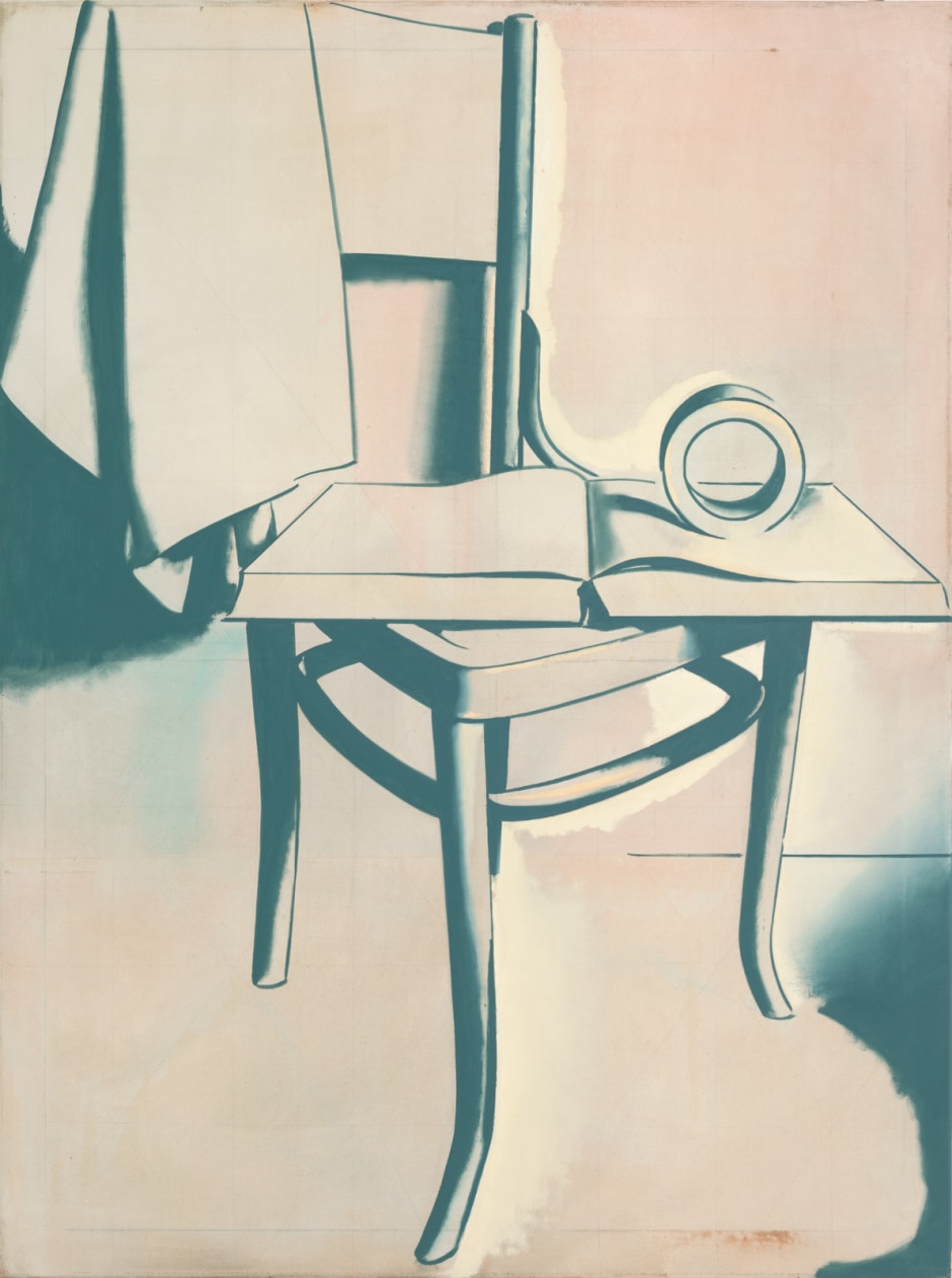 untitled (still life), 2019  signed and dated on verso  oil on canvas  159.7 x 119.5 x 2.3 cm / 62 7/8 x 47 1/8 x 7/8 in