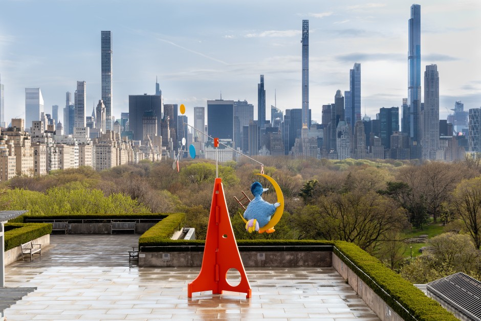 Installation view, Alex Da Corte, As Long as the Sun Lasts, 16 April - 31 October 2021, The Met, New York  Photography by Anna-Marie Kellen