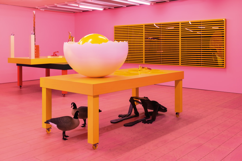 Installation view, Alex Da Corte, MR. REMEMBER, 14 July - 8 August 2022, Louisiana Museum of Modern Art, Humlebæk, Denmark  Photography by Malle Madsen
