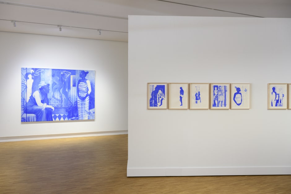 Installation view, Lisa Brice, Smoke and Mirrors, KM21 The Hague, Netherlands, 21 November 2020 - 05 April 2021  © Lisa Brice, courtesy KM21, The Hague