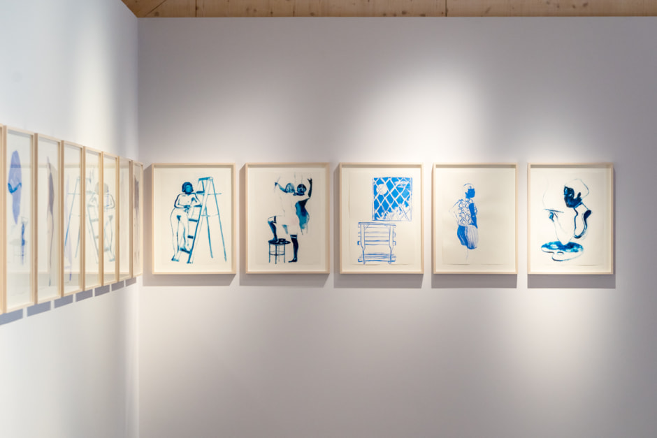Installation view, Lisa Brice, Chartleston Trust, Lewes, 19 May–30 August 2021  © Lisa Brice, courtesy Charleston Trust