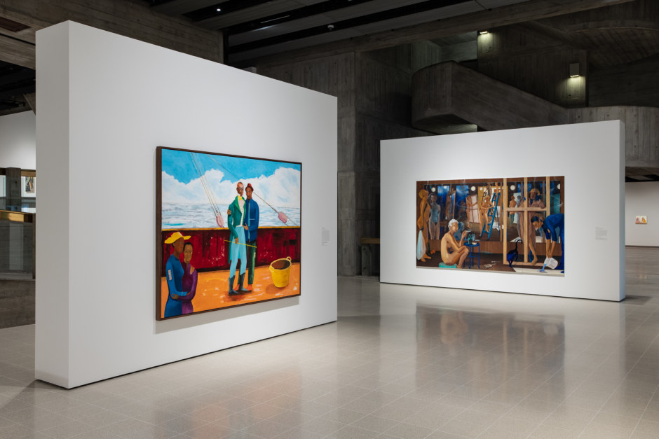 Installation view, Lisa Brice, Mixing It Up: Painting Today, Hayward Gallery, London, 09 September - 12 December 2021  © The Artists, courtesy Hayward Gallery, London  Photo: Rob Harris