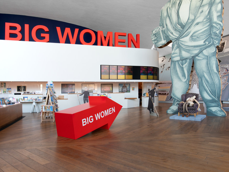Installation view, BIG WOMEN, Firstsite, Colchester, 11 February - 18 June 2023  © The Artists, courtesy Sadie Coles HQ, London  Photo: Katie Morrison