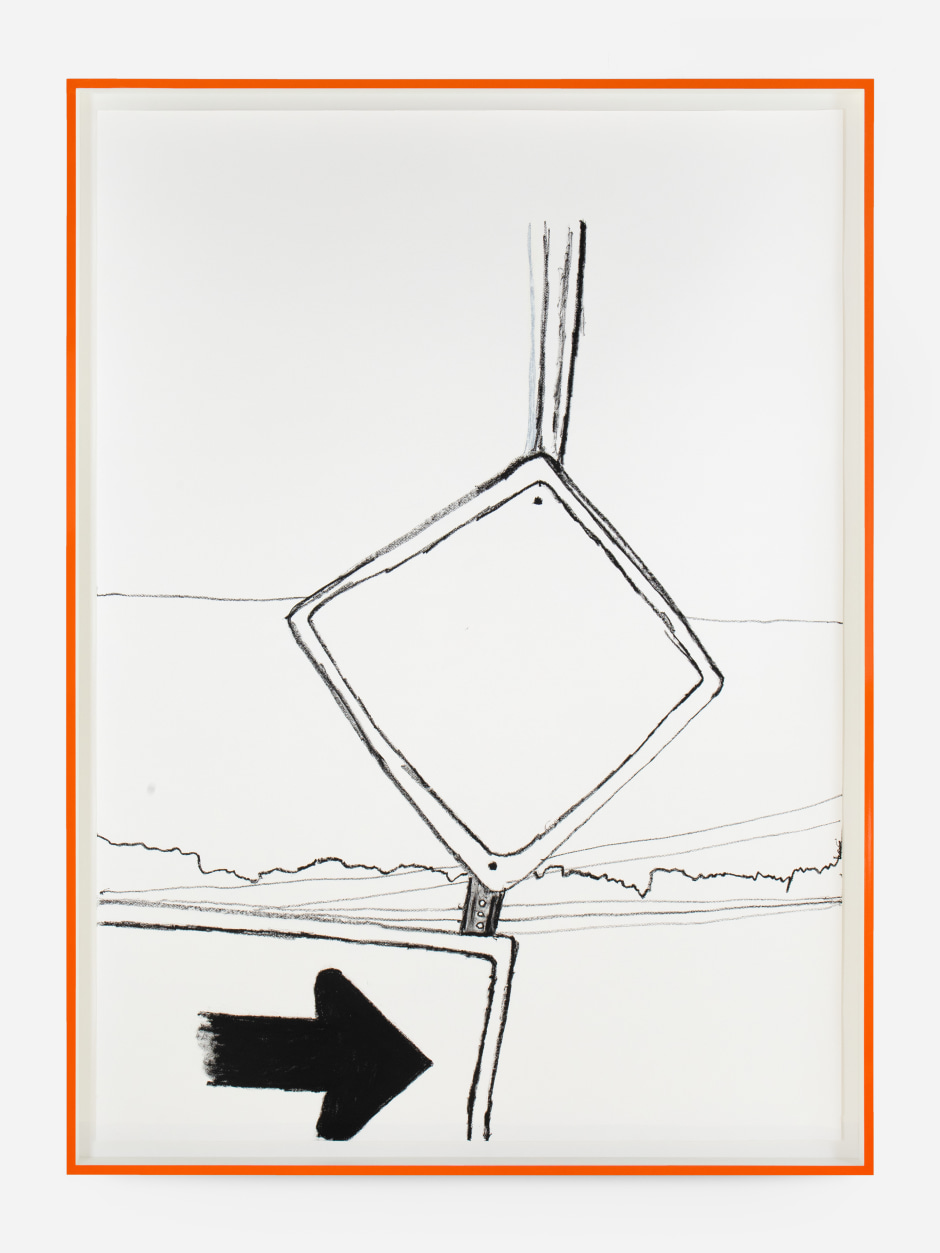 Martine Syms  F.O.L.S., 2023  drawing on paper  site size: 205 x 150 cm / 80 ¾ x 59 in frame size: 214.8 x 160.8 x 7.6 cm / 84 ⅝ x 63 ¼ x 3 in  © Martine Syms, courtesy the Artist and Sadie Coles HQ, London. Photo: Katie Morrison