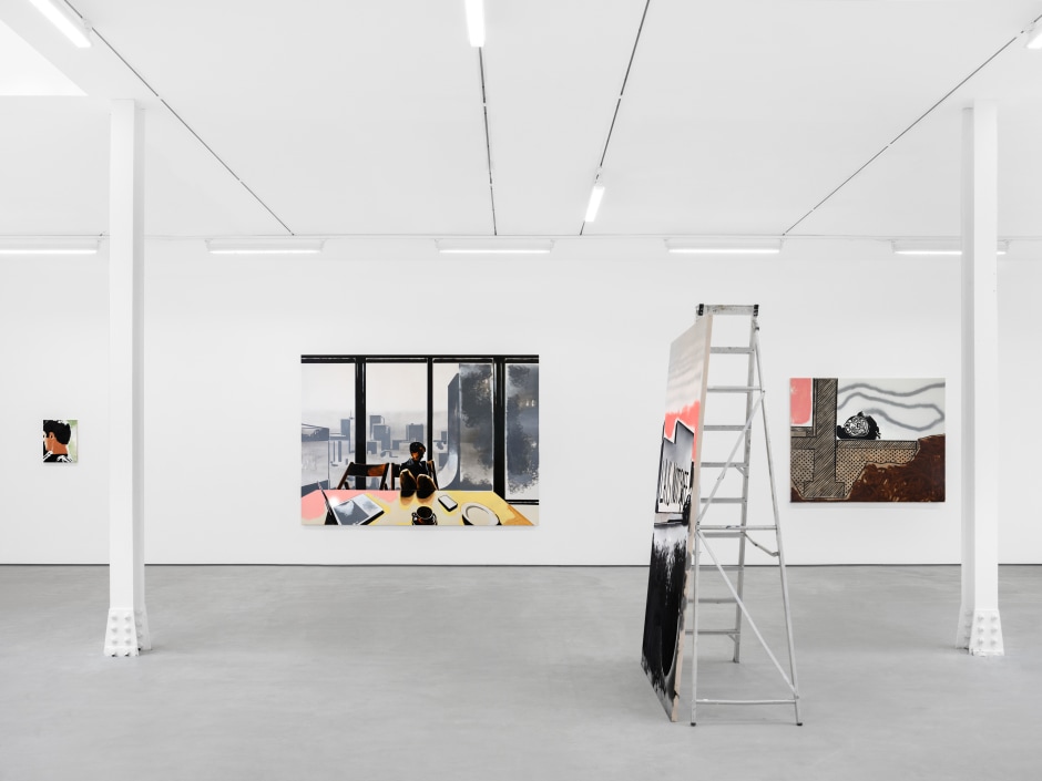 Installation view, Wilhelm Sasnal, Sadie Coles HQ, 62 Kingly Street, London, 24 January - 16 March 2024  © Wilhelm Sasnal, courtesy The Artist and Sadie Coles HQ, London.  Photo: Katie Morrison