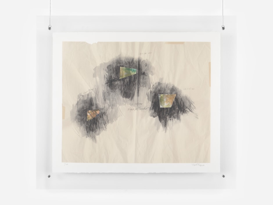 Yu Ji  Untitled No.1  2023  prints, collage, charcoal  site size: 59 x 71 cm / 23 ¼ x 28 in  frame size: 73 x 85 x 1.4 cm / 28 ¾ x 33 ½ x ½ in
