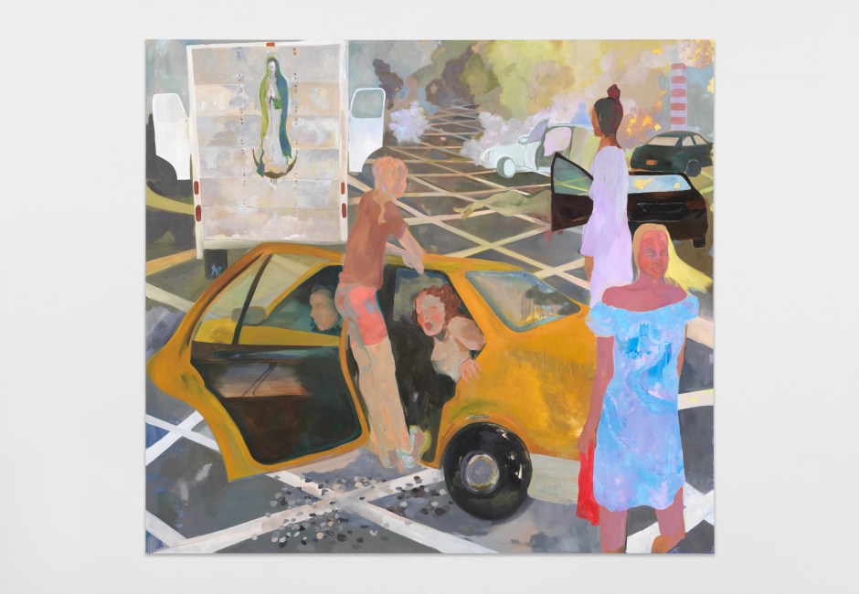 The Box, 2021  oil on canvas  180 x 200 x 2.7 cm / 70 ⅞ x 78 ¾ x 1 ⅛ in