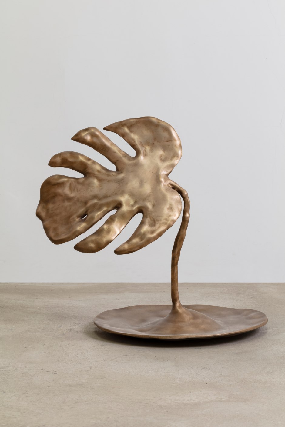 No.8 (Swiss cheese plain in a plate), 2022  Bronze  40 x 40 x 60cm