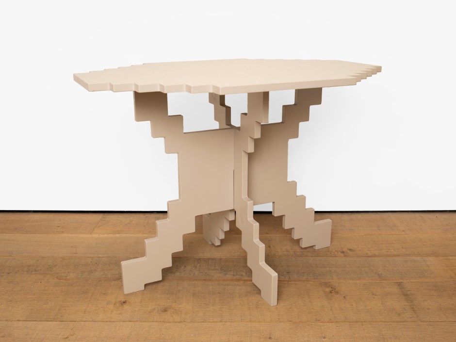 Max Clendinning  Occasional table, c.2010  made for the artist's home; painted wood  51 x 70 x 50 cm / 20 ⅛ x 27 ½ x 19 ¾ in