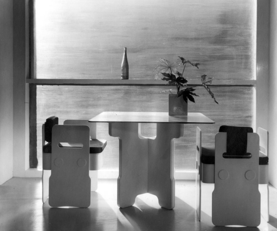 Unknown  Race Furniture showroom, 1966  vintage black and white photograph  © Max Clendinning & Ralph Adron, courtesy Sadie Coles HQ, London