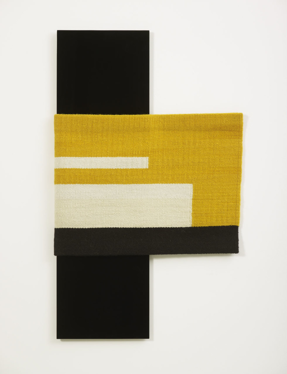 Parallel Planar Panel (black, ochre, off-white), 2014