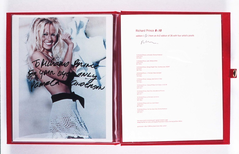 Untitled (To Richard Prince, For Your Eyes Only, Pamela Anderson), 1998