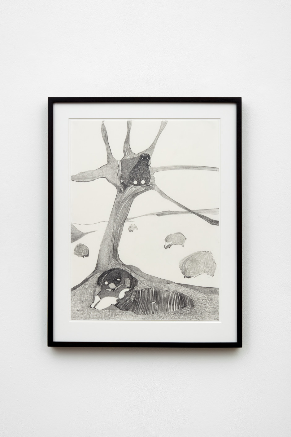 Reclining Figure, 2020  graphite on paper  site size: 50.8 x 37.5 cm / 20 x 14 ¾ in frame size: 63.5 x 49 x 3.8 cm / 25 x 19 ¼ x 1 ½ in