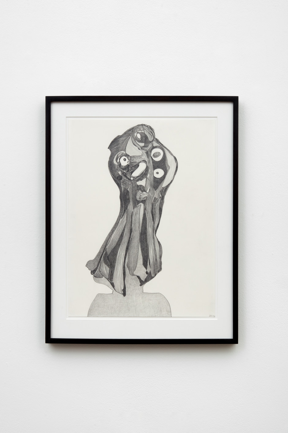 Virgin and Child, 2020  graphite on paper  site size: 50.8 x 37.5 cm / 20 x 14 ¾ in frame size: 63.5 x 49 x 3.8 cm / 25 x 19 ¼ x 1 ½ in