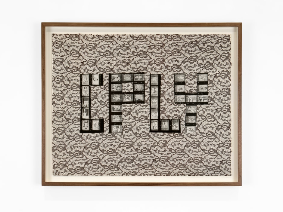 Untitled, 1982  lace and collage on paper  site size: 48.3 x 61 cm / 19 x 24 in frame size: 55 x 67.5 x 3.8 cm / 21 ⅝ x 26 ⅝ x 1 ½ in