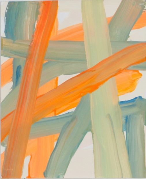 Leah Durner, Untitled (orange, beige, bluegreen), 2003