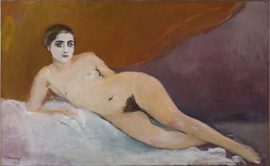 <span class="artist"><strong>Emilie Charmy</strong></span>, <span class="title"><em>Femme allongée</em>, c. 1920</span>