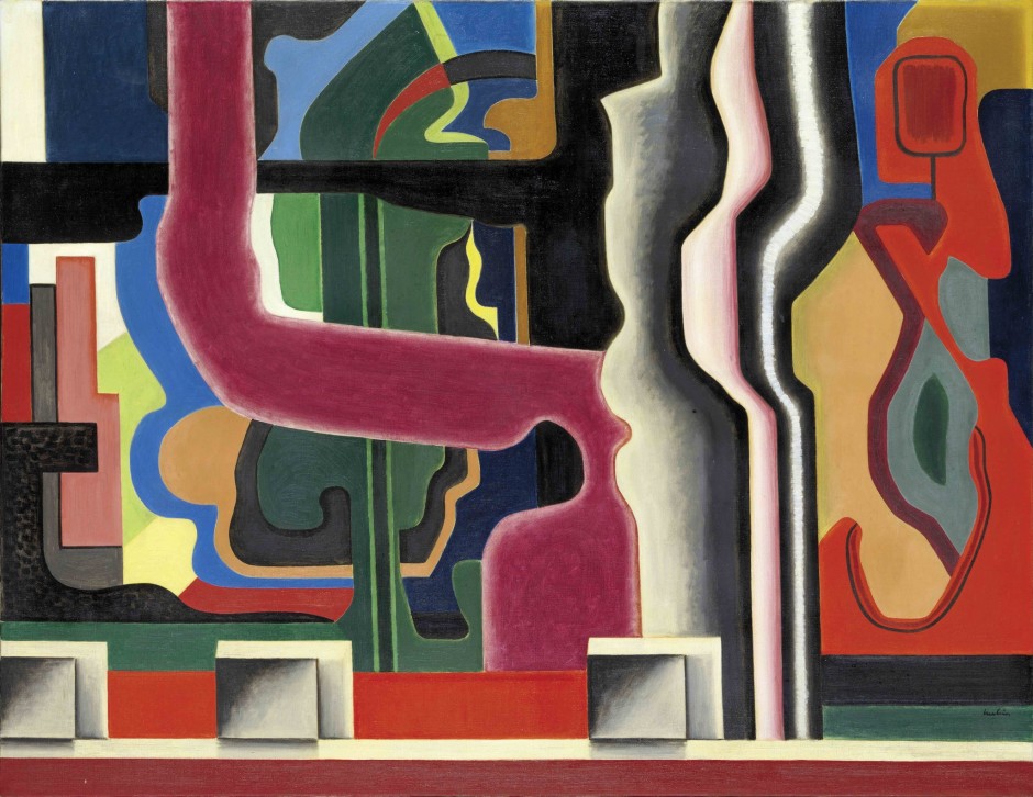 <span class="artist"><strong>Auguste Herbin</strong></span>, <span class="title"><em>Composition, Abstraction</em>, 1925</span>