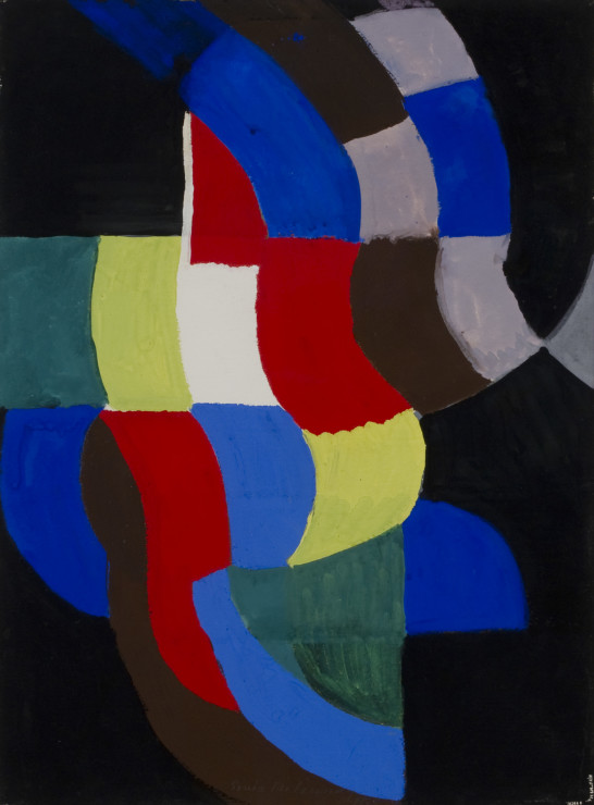 <span class="artist"><strong>Sonia Delaunay</strong></span>, <span class="title"><em>Rythme coloré</em>, 1959</span>