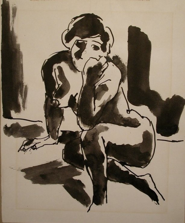 <span class="artist"><strong>Josef Herman</strong></span>, <span class="title"><em>Nude</em>, 1961</span>