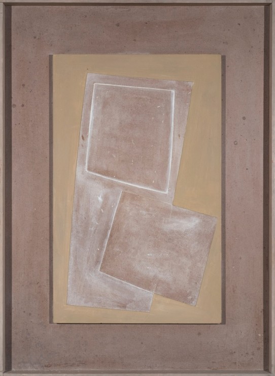 <span class="artist"><strong>Ben Nicholson</strong></span>, <span class="title"><em>1971 (Two squares and very green)</em>, 1971</span>