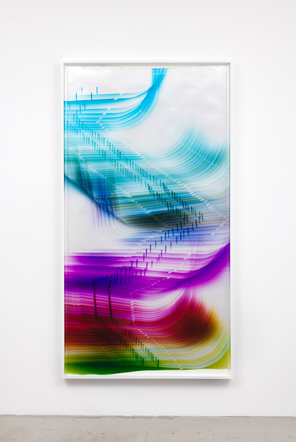 Image: Mariah Robertson  226, 2017  unique chromogenic print  91 x 49 inches (231.1 x 124.5 cm)