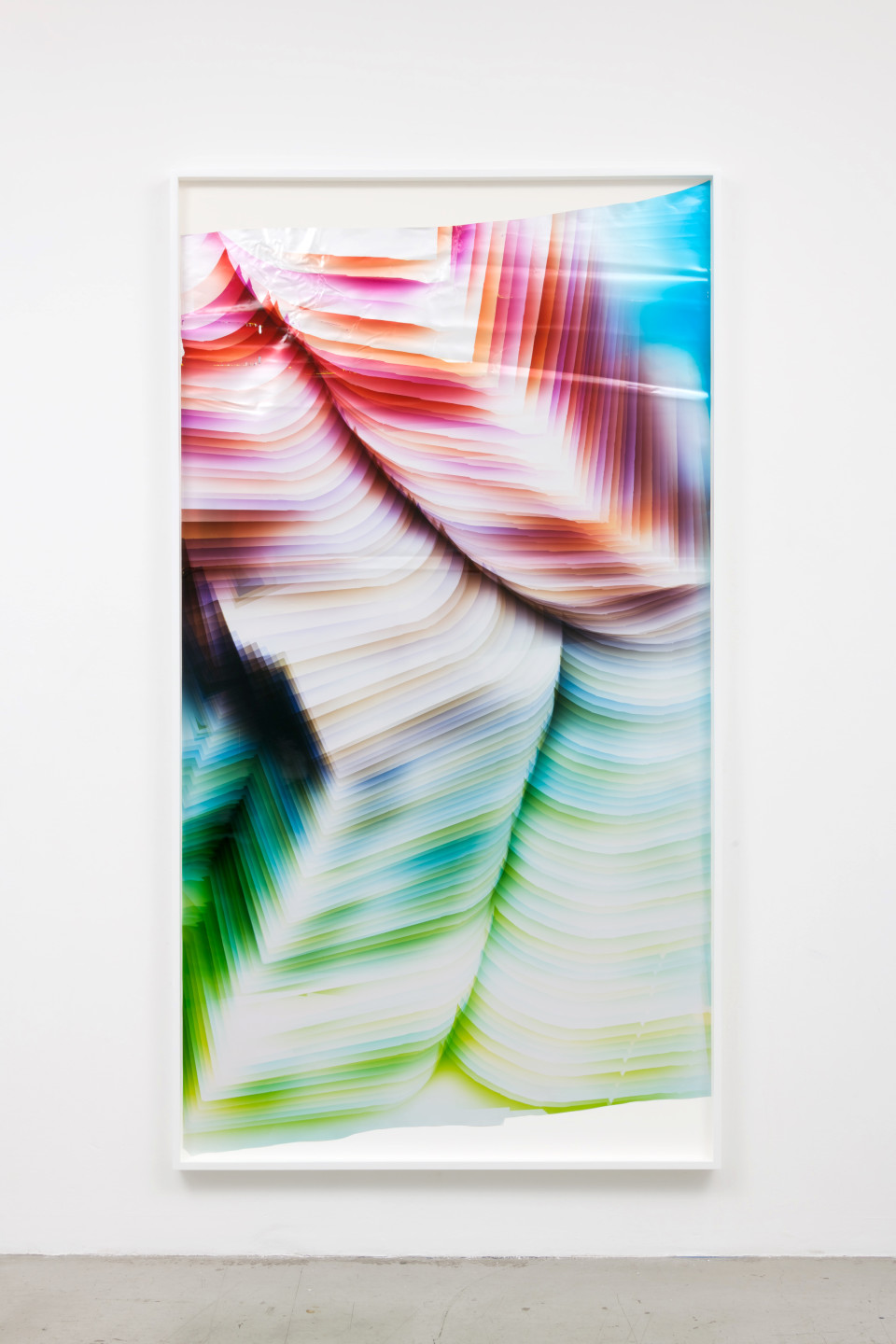 Image: Mariah Robertson  255, 2017  unique chromogenic print  51 1/2 x 93 1/2 inches (130.8 x 237.5 cm)
