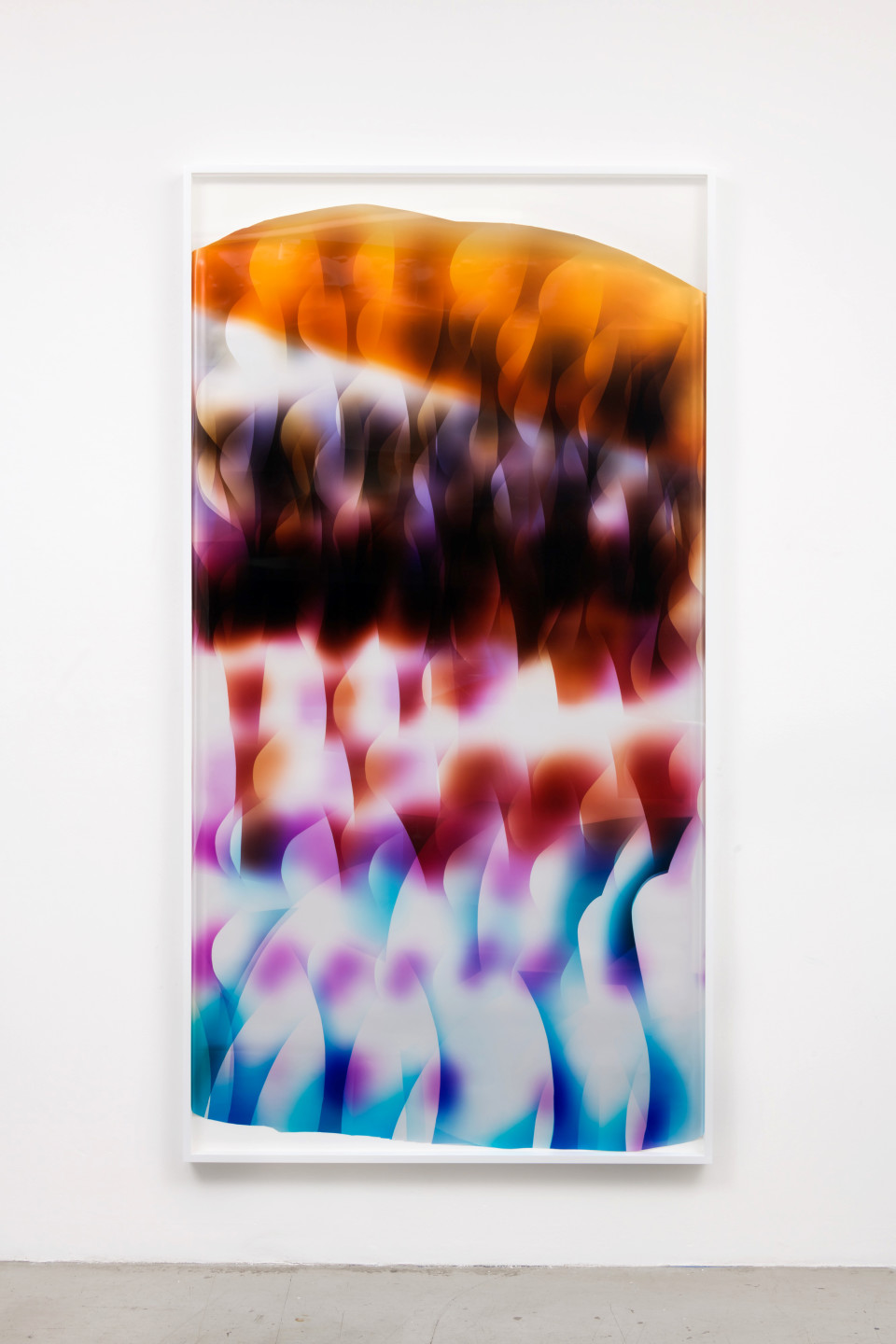 Image: Mariah Robertson  104, 2017  unique chromogenic print  92 x 49 inches (233.7 x 124.5 cm)