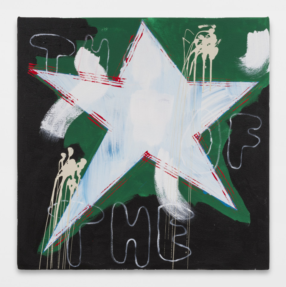 Image: Charlie Alston  The Star Of The Show, 2020  signed, titled and dated verso  acrylic on canvas  24 x 24 inches (61 x 61 cm)