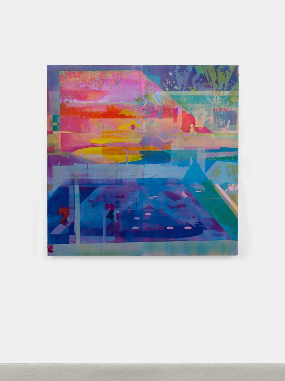Image: Zoe Walsh  Prism and Lens, 2020  signed and dated verso  acrylic on canvas-wrapped panel  48 x 48 inches (121.9 x 121.9 cm)