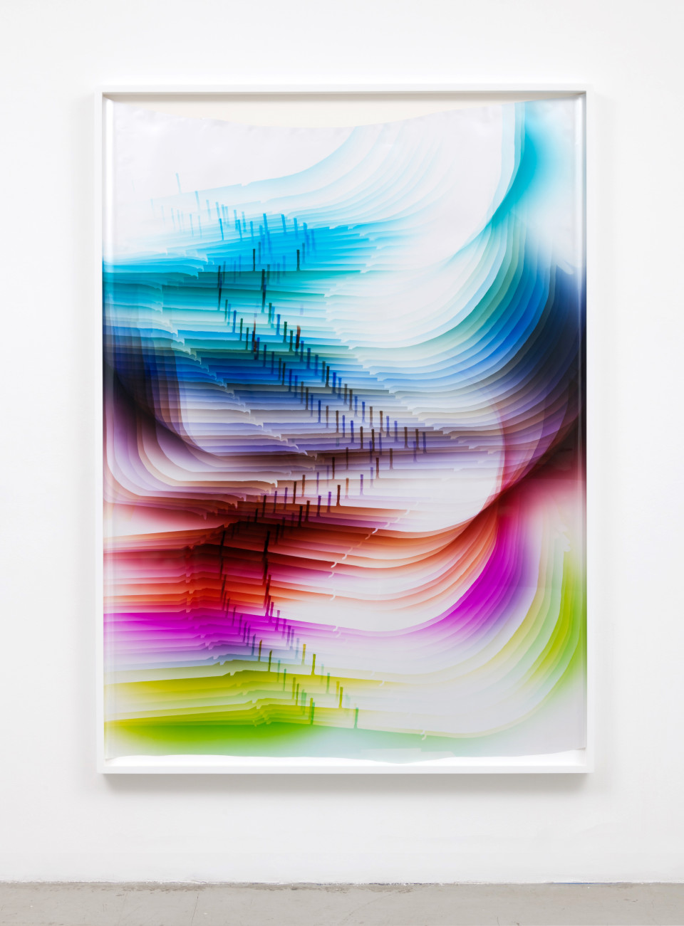 Image: Mariah Robertson  219, 2017  unique chromogenic print  68 x 49 inches (172.7 x 124.5 cm)